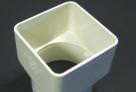 Gutter to round rainwater downpipe adaptor