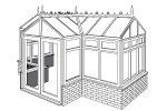 T Shape Conservatory Style