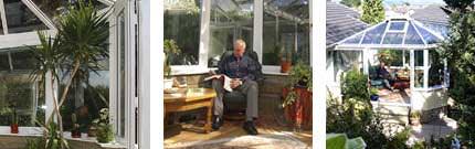Mr Bayes' beautiful glass-roofed victorian style Ultraframe conservatory