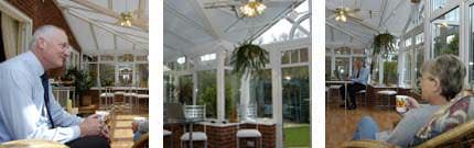 Interior shots of Mr & Mrs Birds' beautiful Ultraframe t-shape conservatory