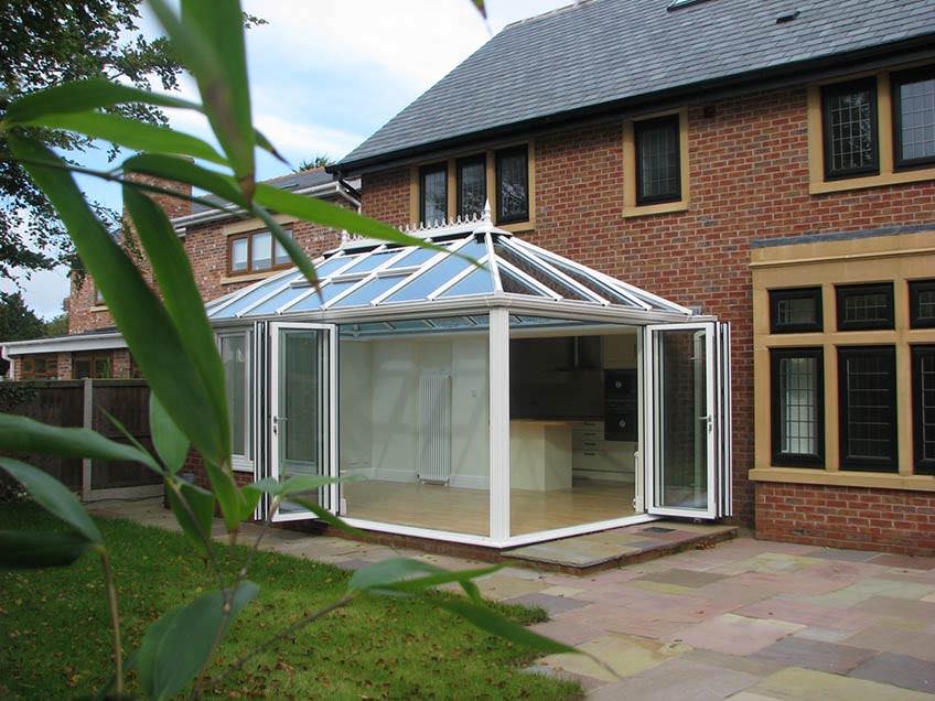 Ultraframe Classic conservatory featuring Super Duty Eaves Beam